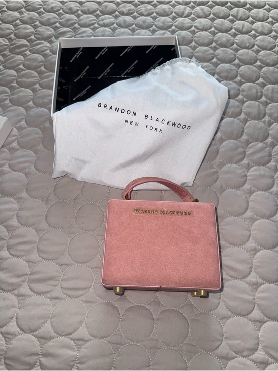 Brandon Blackwood Handbags - Brandon Blackwood Blush Pink Mini Top-Handle Bag
